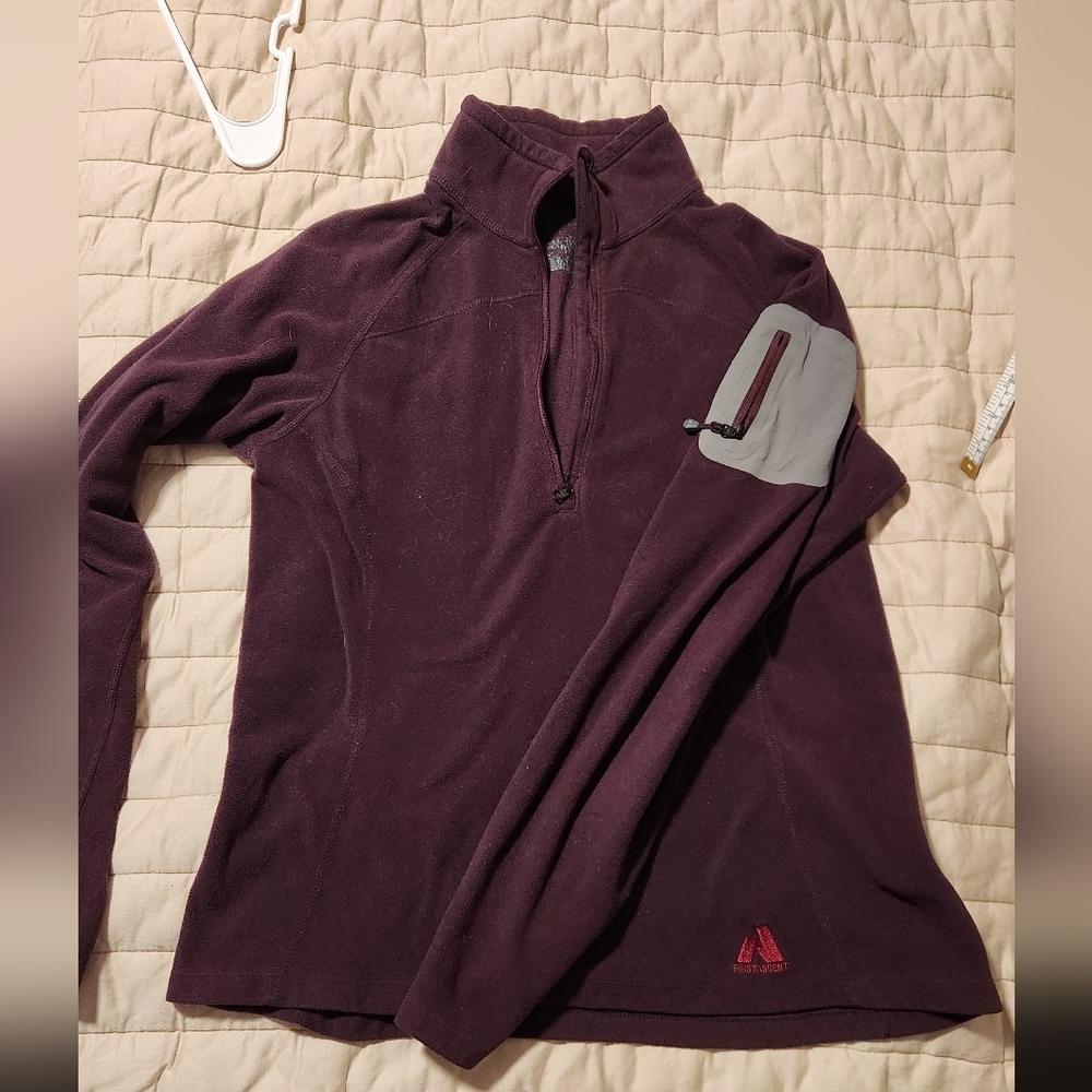First Ascent Purple Fleece Pullover
